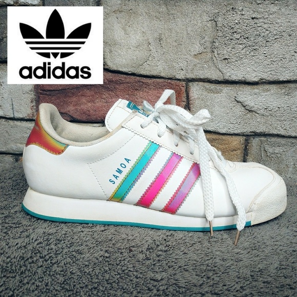 adidas shoes with rainbow stripes